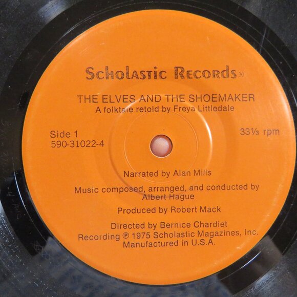 Elves and The Shoemaker LP Vinyl Record  33 1/2 RPM 1975 Scholastic - Picture 3 of 6
